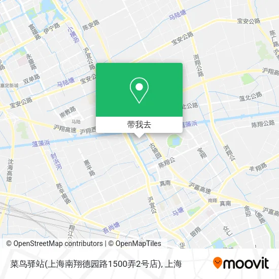 菜鸟驿站(上海南翔德园路1500弄2号店)地图
