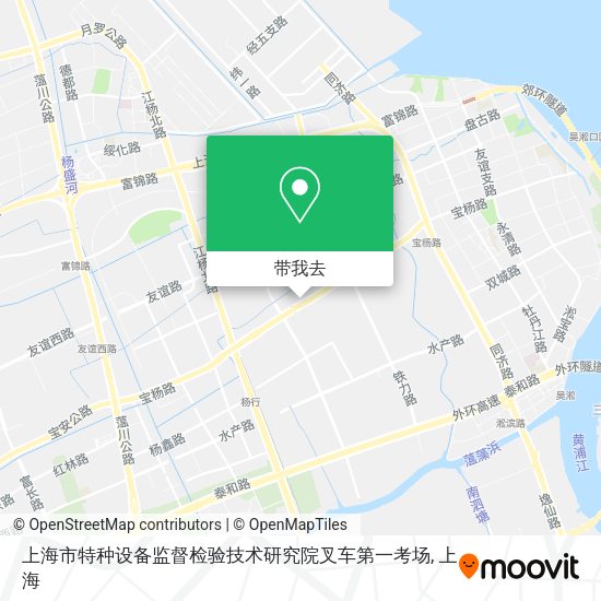 上海市特种设备监督检验技术研究院叉车第一考场地图