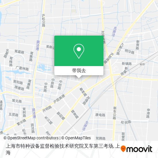 上海市特种设备监督检验技术研究院叉车第三考场地图