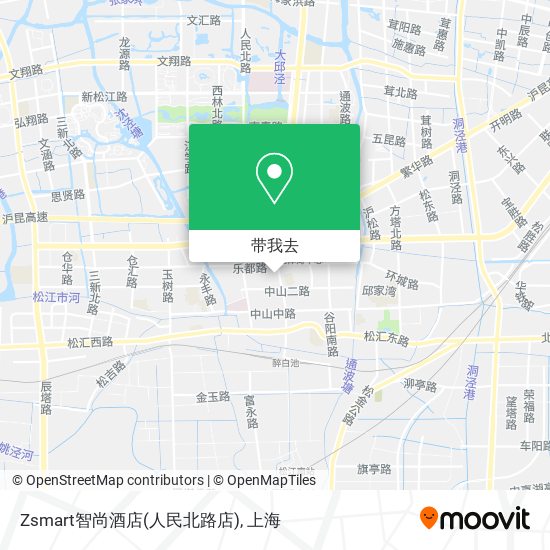 Zsmart智尚酒店(人民北路店)地图