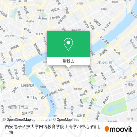 西安电子科技大学网络教育学院上海学习中心-西门地图