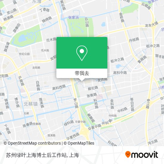 苏州绿叶上海博士后工作站地图
