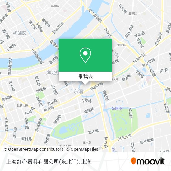 上海红心器具有限公司(东北门)地图