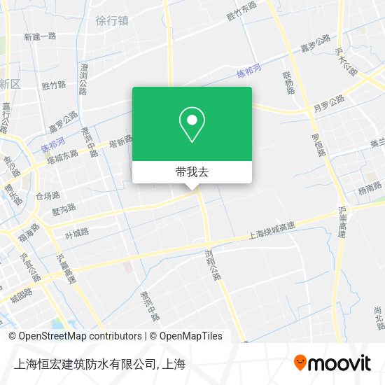 上海恒宏建筑防水有限公司地图