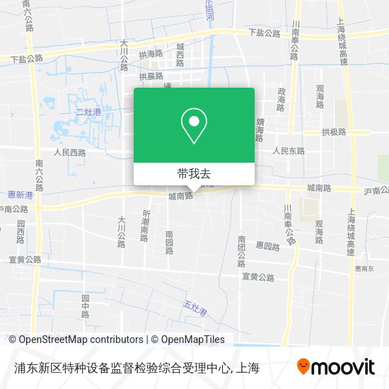 浦东新区特种设备监督检验综合受理中心地图