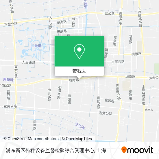 浦东新区特种设备监督检验综合受理中心地图
