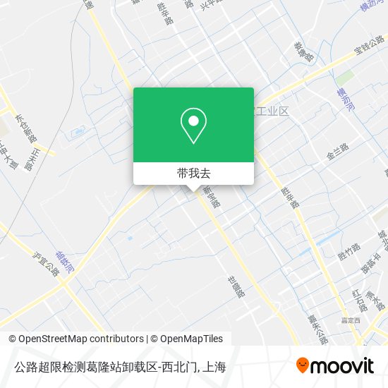 公路超限检测葛隆站卸载区-西北门地图