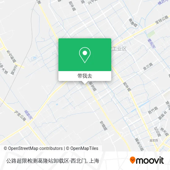 公路超限检测葛隆站卸载区-西北门地图