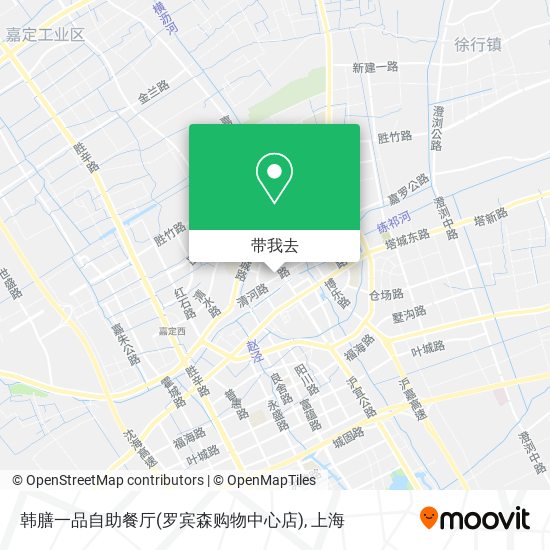 韩膳一品自助餐厅(罗宾森购物中心店)地图