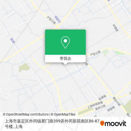 上海市嘉定区外冈镇瞿门路399弄外冈新苑南区86-87号楼地图