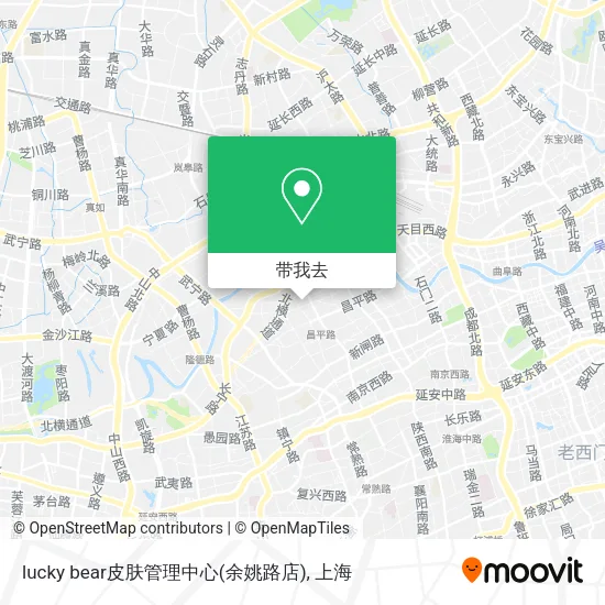 lucky bear皮肤管理中心(余姚路店)地图
