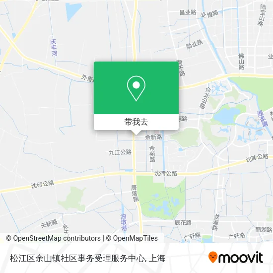 松江区余山镇社区事务受理服务中心地图