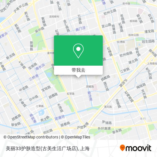 美丽33护肤造型(古美生活广场店)地图