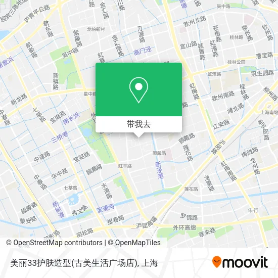 美丽33护肤造型(古美生活广场店)地图