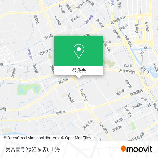 粥宫壹号(徐泾东店)地图
