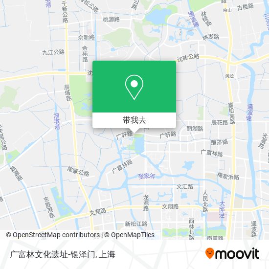 广富林文化遗址-银泽门地图
