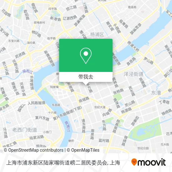上海市浦东新区陆家嘴街道崂二居民委员会地图