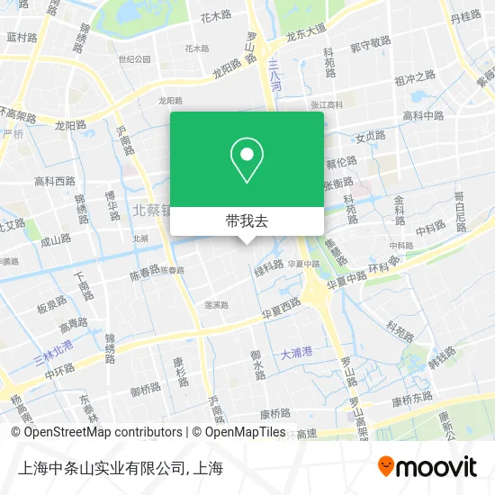 上海中条山实业有限公司地图