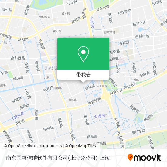 南京国睿信维软件有限公司(上海分公司)地图