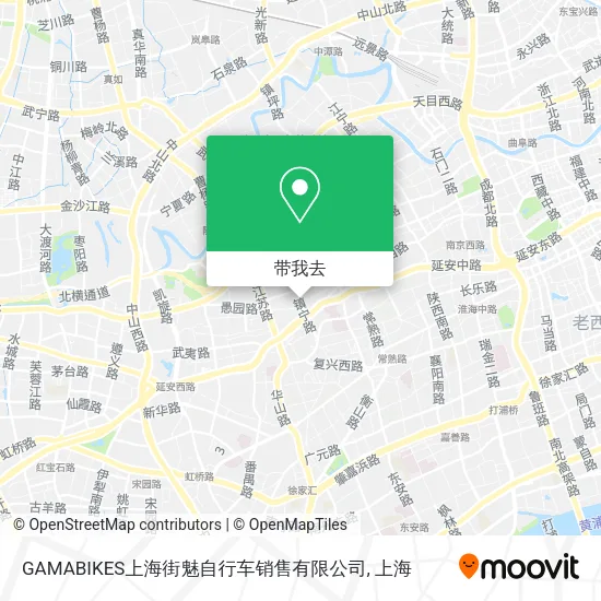 GAMABIKES上海街魅自行车销售有限公司地图