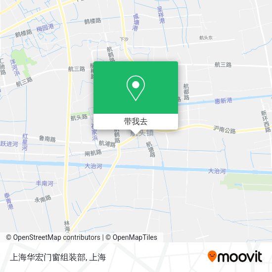 上海华宏门窗组装部地图