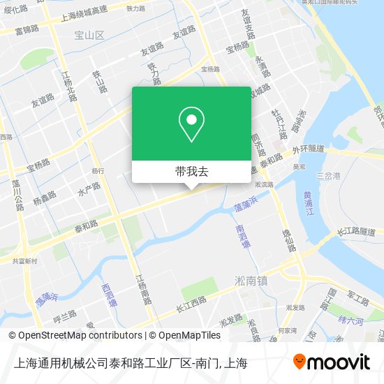 上海通用机械公司泰和路工业厂区-南门地图