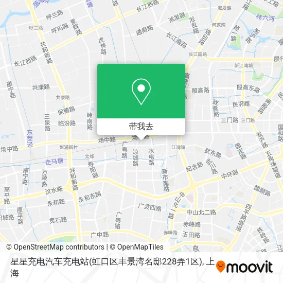 星星充电汽车充电站(虹口区丰景湾名邸228弄1区)地图