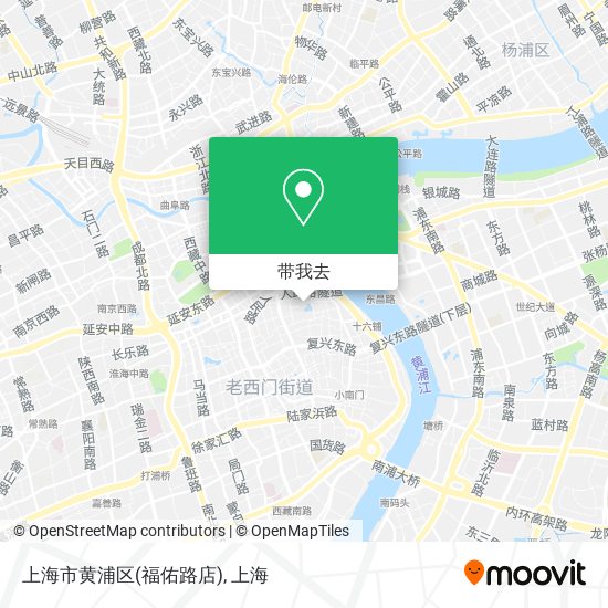 上海市黄浦区(福佑路店)地图