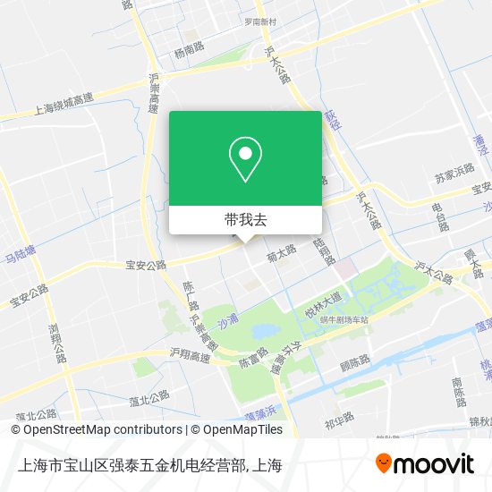 上海市宝山区强泰五金机电经营部地图