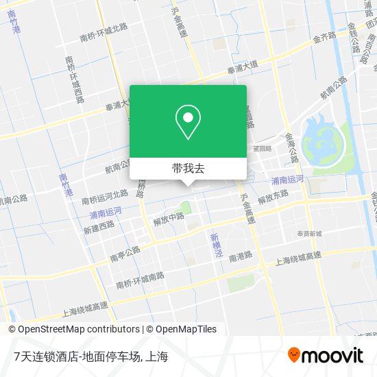 7天连锁酒店-地面停车场地图