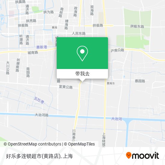 好乐多连锁超市(黄路店)地图