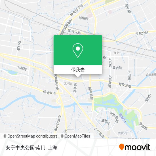 安亭中央公园-南门地图