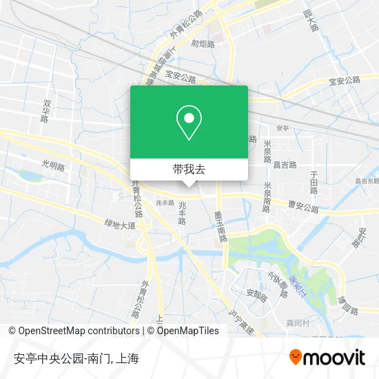 安亭中央公园-南门地图