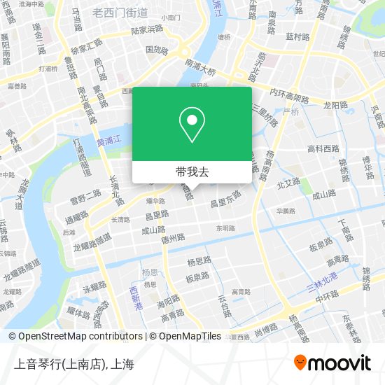 上音琴行(上南店)地图