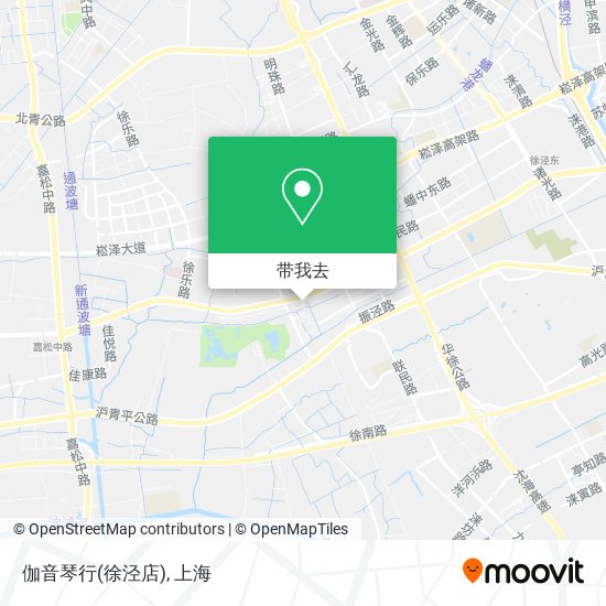 伽音琴行(徐泾店)地图