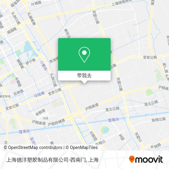 上海德沣塑胶制品有限公司-西南门地图