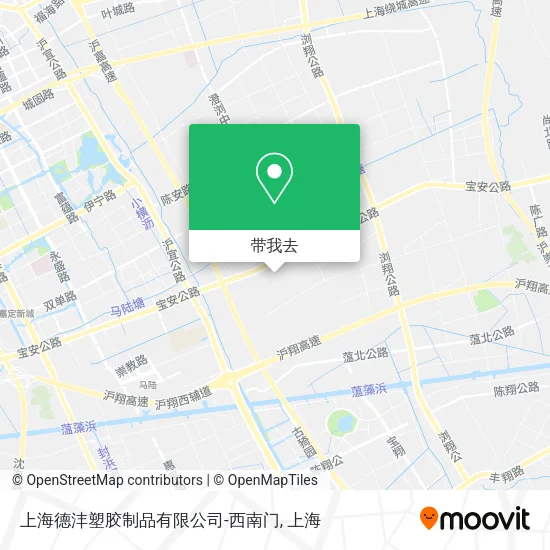 上海德沣塑胶制品有限公司-西南门地图