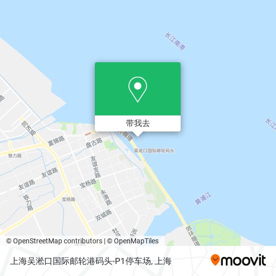 上海吴淞口国际邮轮港码头-P1停车场地图
