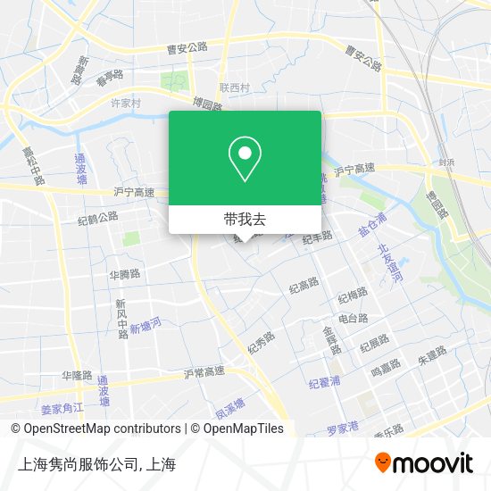 上海隽尚服饰公司地图