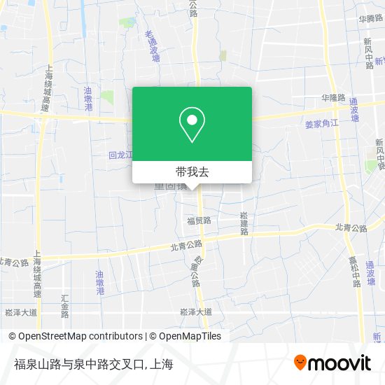 福泉山路与泉中路交叉口地图