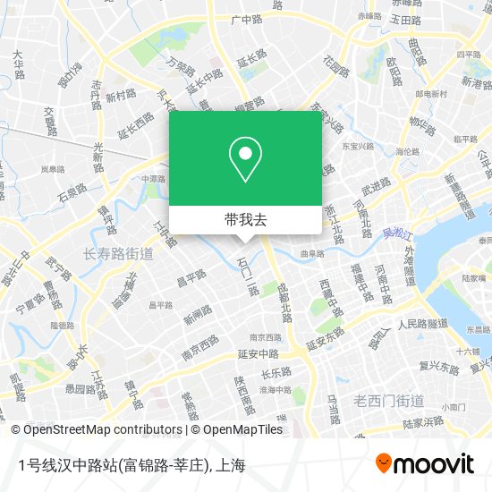 1号线汉中路站(富锦路-莘庄)地图