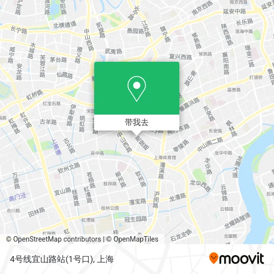 4号线宜山路站(1号口)地图