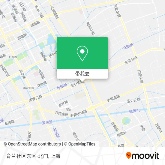 育兰社区东区-北门地图