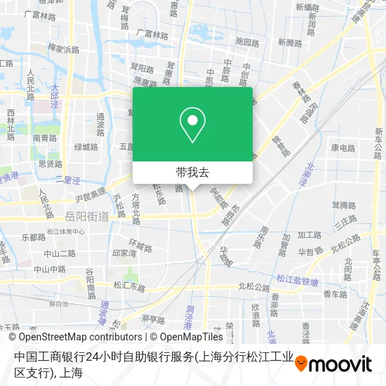 中国工商银行24小时自助银行服务(上海分行松江工业区支行)地图