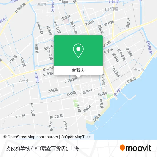 皮皮狗羊绒专柜(瑞鑫百货店)地图