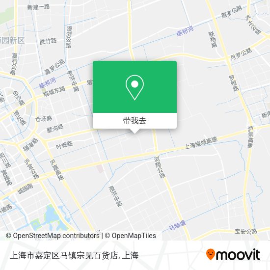 上海市嘉定区马镇宗见百货店地图
