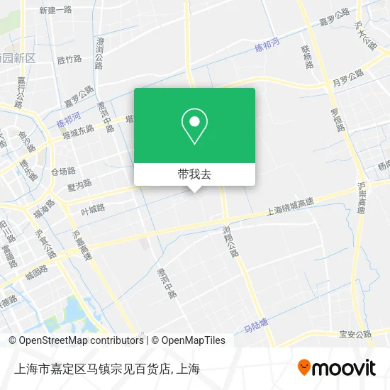 上海市嘉定区马镇宗见百货店地图