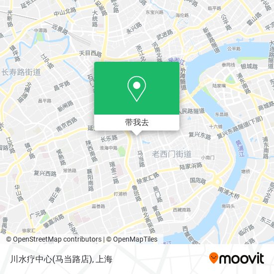 川水疗中心(马当路店)地图