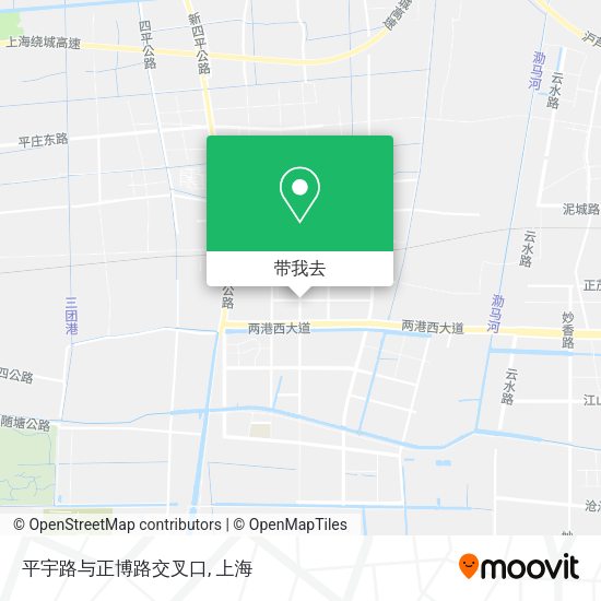 平宇路与正博路交叉口地图