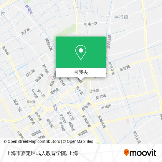 上海市嘉定区成人教育学院地图